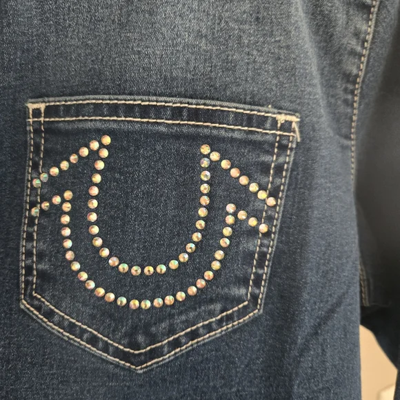 True Religion Blue Denim Shirt - Picture 4 of 7